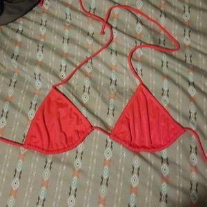 Swimsuit top AMAZING Hot Coral Color S